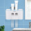 Toothbrush Holder for Bathroom Wall Mounted - Automatic Toothpaste Dispenser Squeezer Bathroom Organizer Accessories Sets 16