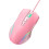 Pink Ergonomic Wired Mouse RGB Backlit 5.9ft Cable 2