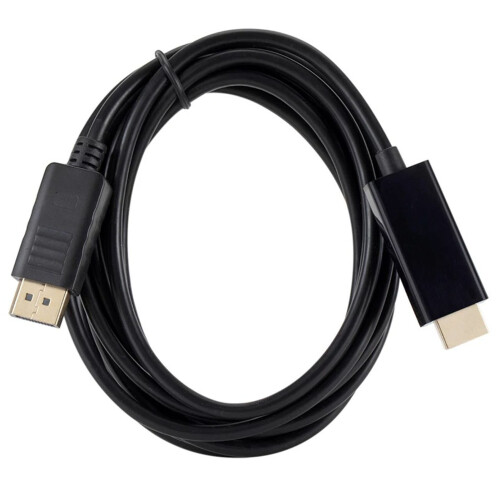 DP to HD Cable 5.9ft 4K 60Hz Gold Plated 1