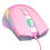 Pink Ergonomic Wired Mouse RGB Backlit 5.9ft Cable 4