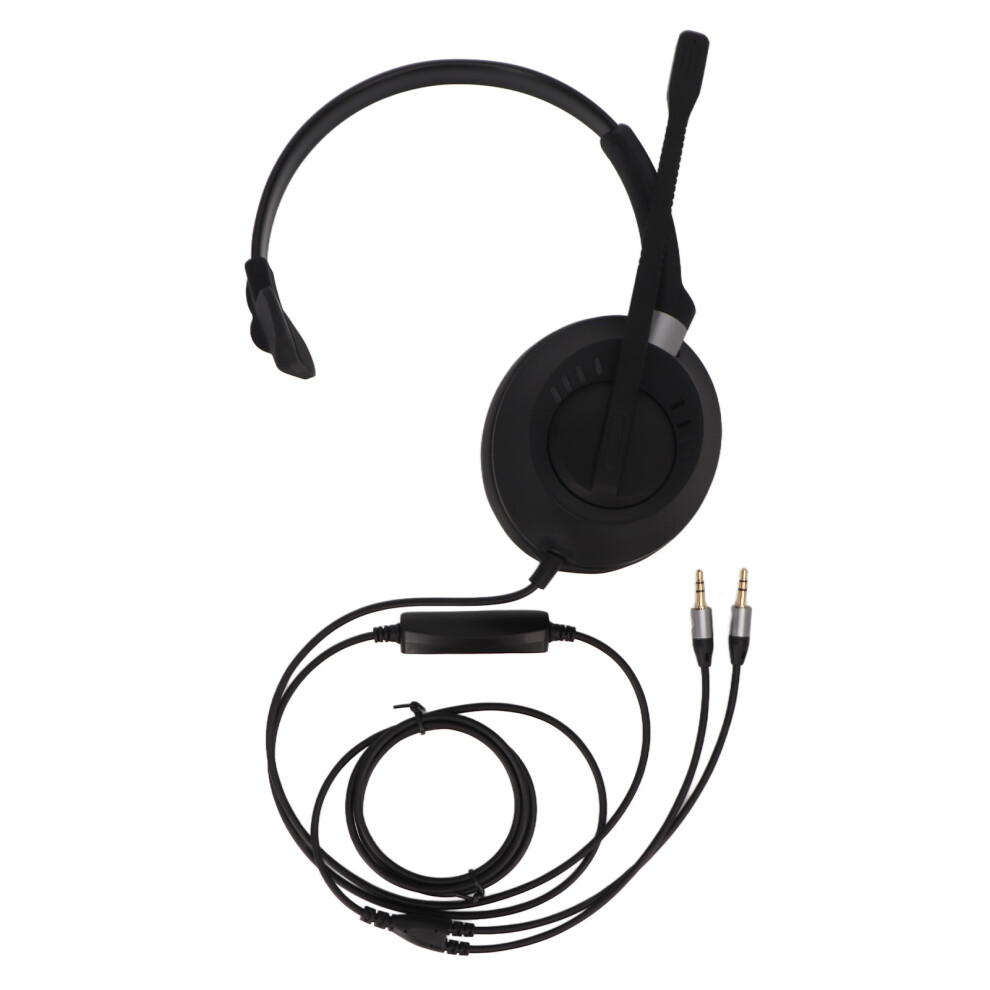 Professional Noise Reduction 3.5Mm Dual Plug Headset For Call Center 609610411925