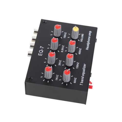7 Band Digital Equalizer 12dB High Bass Dual Channel 1