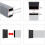 8 Pack Rectangular Chair Leg Caps Non-Marking PVC Floor Protector 25 x 50mm (1" X 2") 4