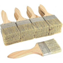12 Pack Professional Paint Brushes, Flat Paint Brushes with Wooden Handle, Perfect Wall Paint Brush for Furniture, Walls - 63.5MM