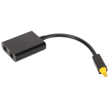 (White) Optik-Kabel-Splitter 1 auf 2 für DVD/CD