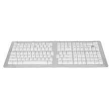 (White Blue Letters) 132-Tasten PBT Tastatur Keycaps OEM Höhe DIY Matt Weiß Blau Buchstaben