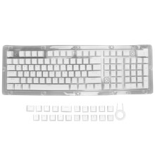 (White) 130 Tasten PBT Pudding Doppelstock durchsichtig DIY Weiß