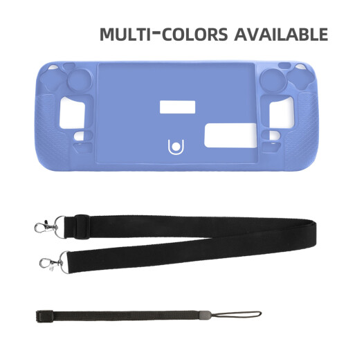 Silicone Case for Steam Deck Non Slip Anti Scratch with Lanyard 2
