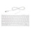 (Silver) Mini USB Tastatur 78 Tasten Silber Scherenmechanik 1