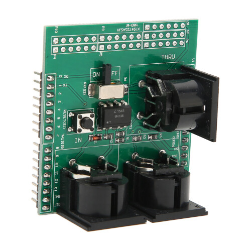 MIDI Adapter Board 24Pin RUN PGM Switch Serial to MIDI Module 2
