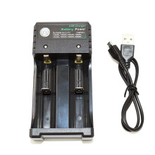 Portable Fast Charging 2 Slots 18650 Battery Charger Rechargeable