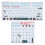 2pcs Universal Keyboard Stickers Scratch Resistant Frosted Keycaps 1