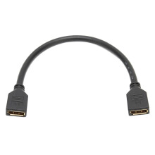 DP Female to Female Extension Cable 4Kx2K Gold Plated 30cm 2 Ports