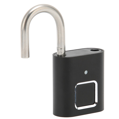 Biometric Fingerprint Padlock Water Resistant USB Charging 2