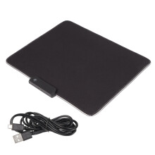 RGB LED Gaming Mouse Pad 300x250mm 12 Lighting USB Wired for Low DPI