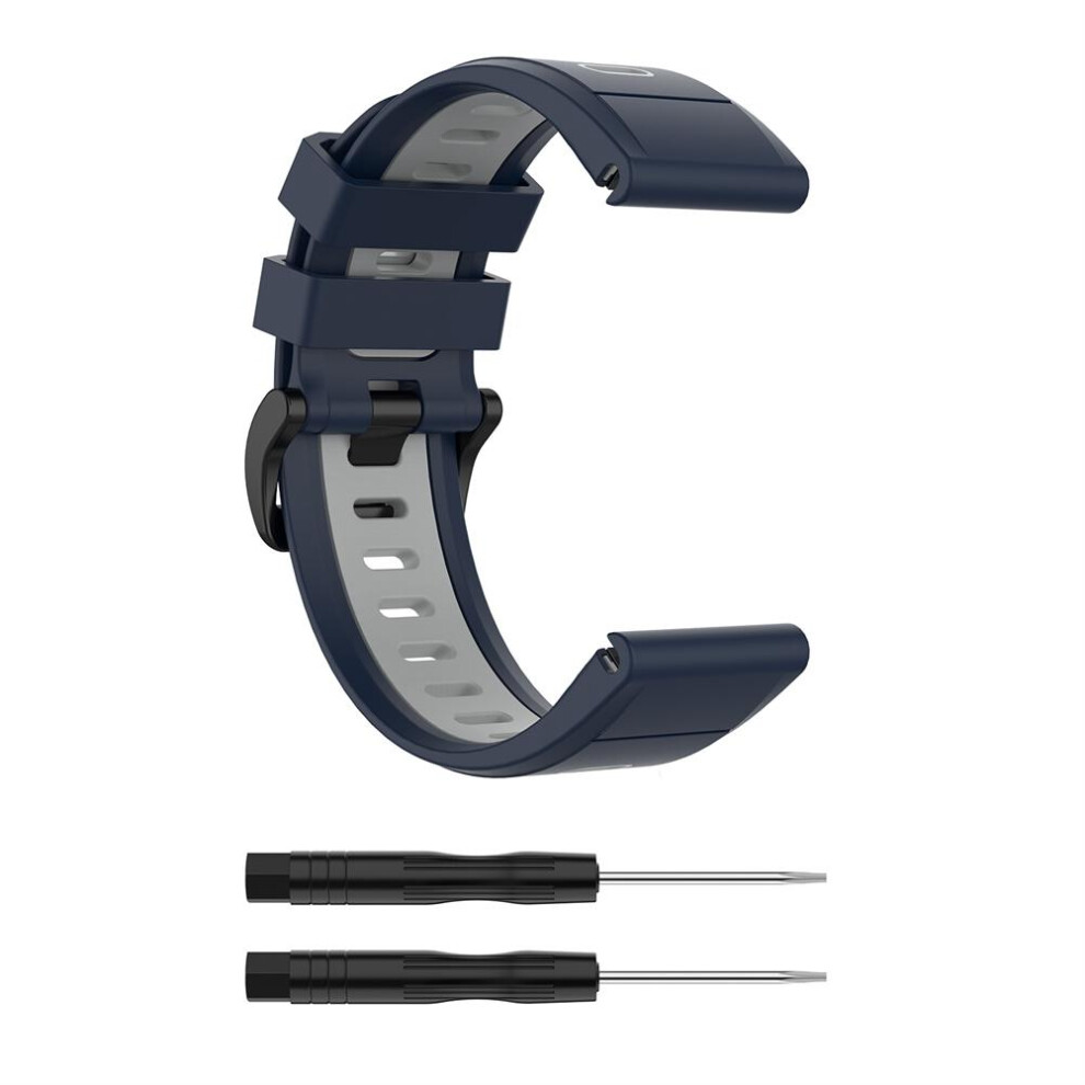 Garmin Fenix 7X/6X Watch Silicone Strap 26Mm Quick Release With Tool 609610435211