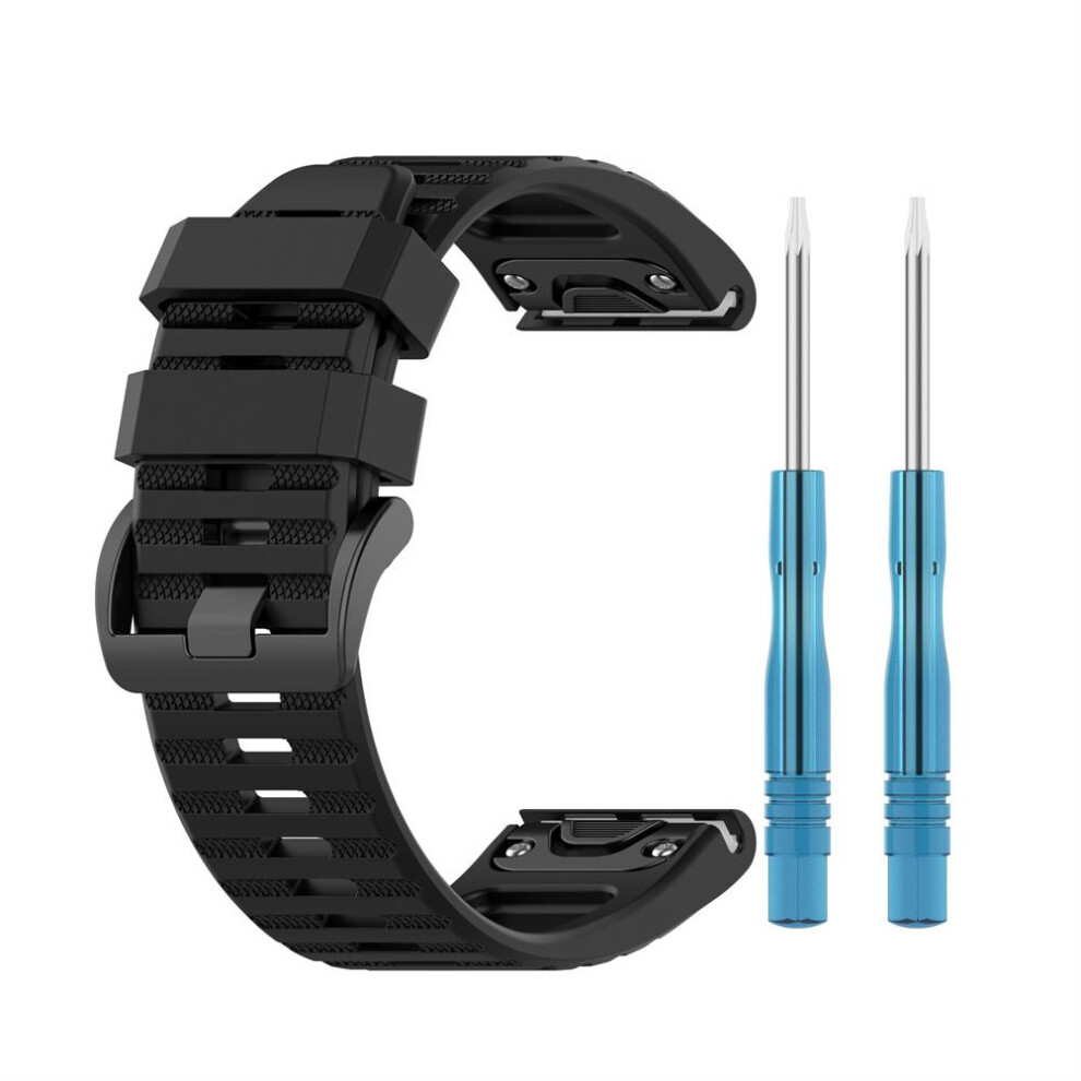 Silicone Strap 26Mm For Garmin Fenix 7X/6X Pro Quick Release 609610435150