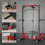 SPORTNOW Cable Crossover Machine, Multifunction Power Cage with Pull Up Bar 6
