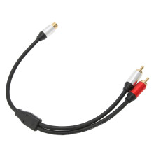 1RCA-Stecker auf 2RCA-Buchse Y-Kabel für TV/Subwoofer
