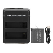 AHDBT401 Battery Dual Charger 1600mAh 2 Slots USB
