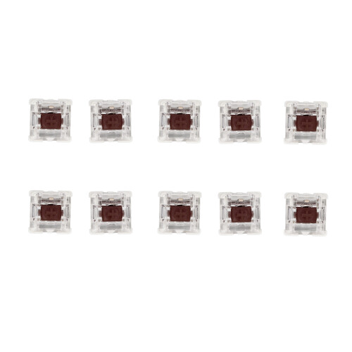 10Pcs Brown Mechanical Keyboard Switch ABS Long Life 2