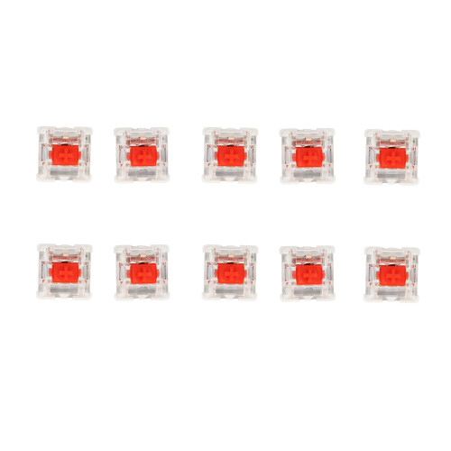 10Pcs Red Switch Alloy Mechanical Keyboard Switches with Puller 1