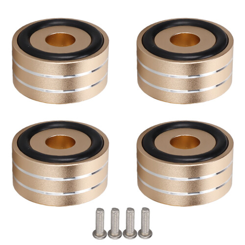 (Gold) SP4010 Speaker Isolation Spike 40x20mm 4pcs for DAC Amplifier
