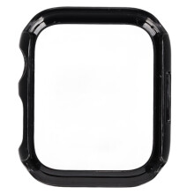 (41mm Transparent) Gehäuse mit Panzerglas für iPhone Series 7 41mm Schwarz