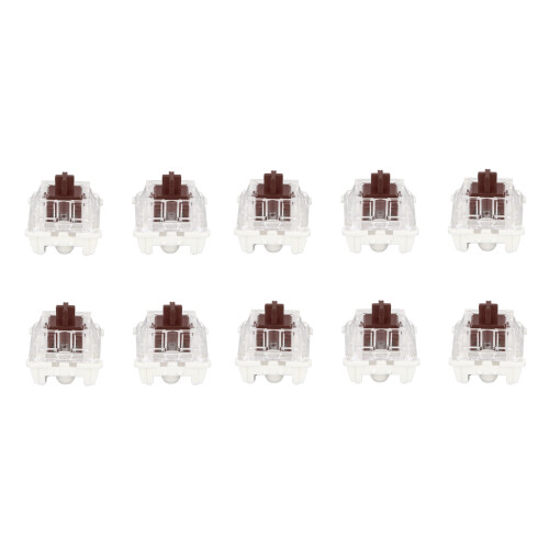 10Pcs Brown Mechanical Keyboard Switch ABS Long Life 1