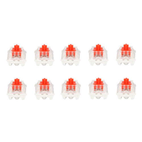 10Pcs Red Switch Alloy Mechanical Keyboard Switches with Puller 2
