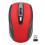 (Black) Mini Wireless Mouse 2.4GHz 3 DPI Levels Adjustable Matte Texture Red 1