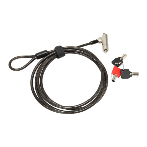 Laptop Cable Lock 3-Key Cut-Resistant Adjustable Length 2