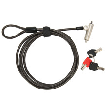 Laptop Cable Lock 3-Key Cut-Resistant Adjustable Length