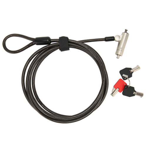 Laptop Cable Lock 3-Key Cut-Resistant Adjustable Length