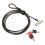 Laptop Cable Lock 3-Key Cut-Resistant Adjustable Length 2