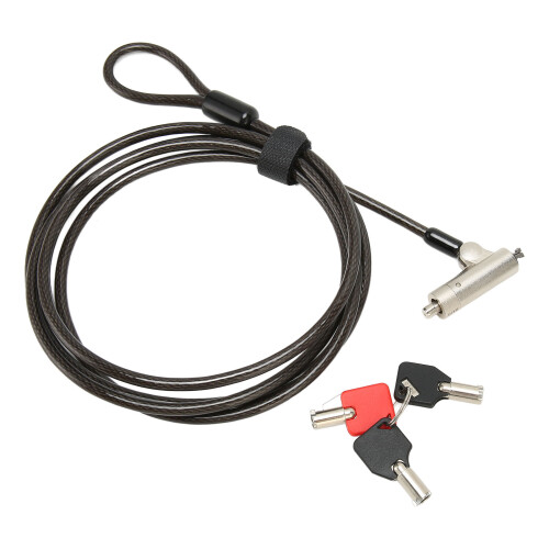 Laptop Cable Lock 3-Key Cut-Resistant Adjustable Length 1