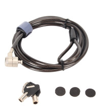 Laptop Lock Theft-Proof 2-Key Adjustable PVC Security Cable