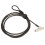 Laptop Cable Lock 3-Key Cut-Resistant Adjustable Length 5