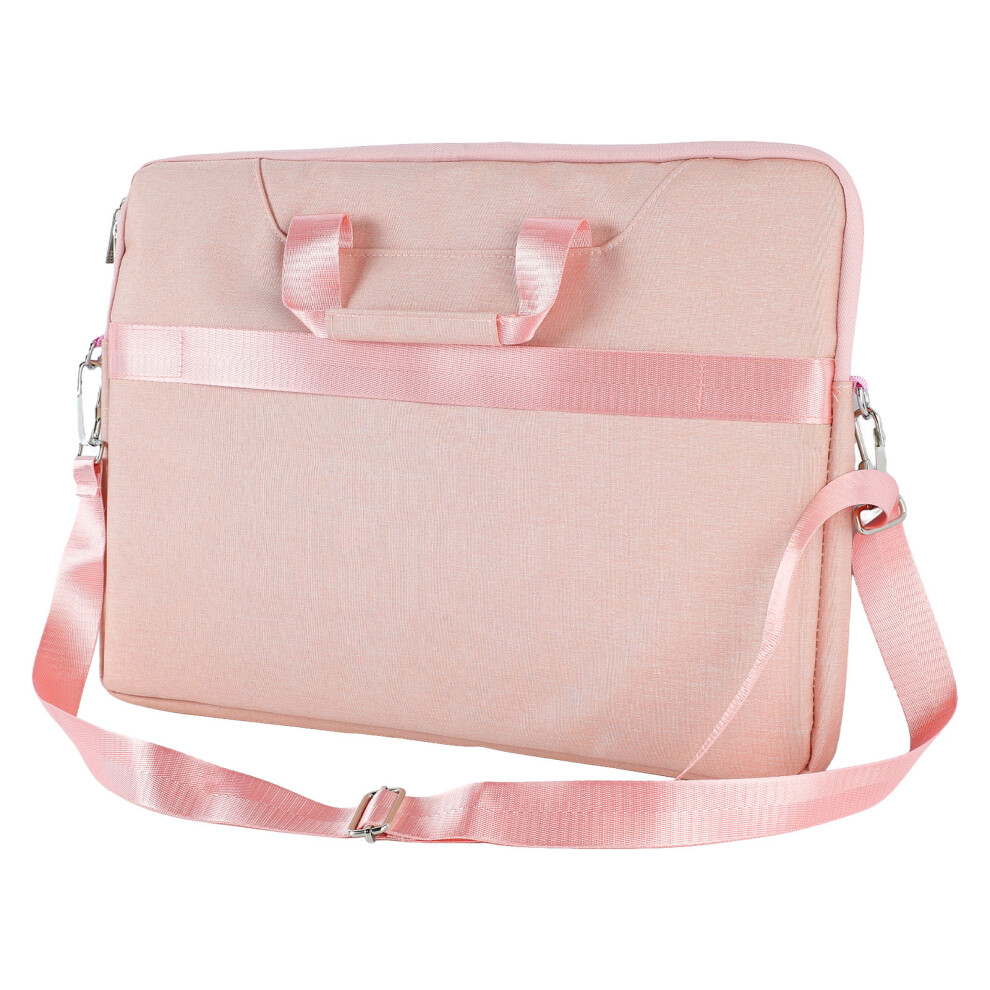 (Pink) 15.6 Inch Laptop Bag Waterproof Oxford Cloth Shoulder Strap Pink 609610408840