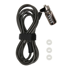 Laptop Cable Lock 4 Digit Password Anti Theft Cut Resistant