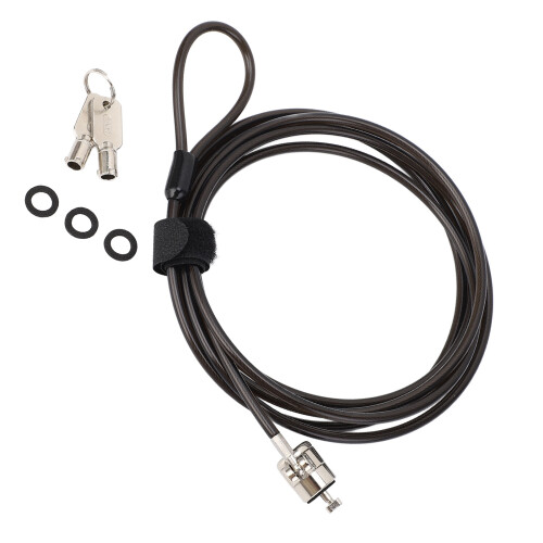 Laptop Cable Lock 2 Keys Adjustable Theft Prevention 6x2.5mm 2