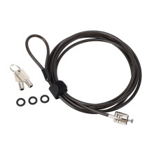 Laptop Cable Lock 2 Keys Adjustable Theft Prevention 6x2.5mm