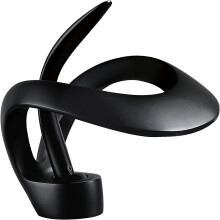 (Black) Brass Waterfall Faucet Core Elegant Single Hole Bathroom Vessel Sink Unique Contemporary Vanity for Tall Swan Faucet Gold