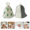 2 unidades chapéus de para sauna e banho, grossos e absorventes 5