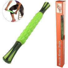 Muscle Roller Stick, Muscle Massage Roller Tools for Athletes Runners Help Leg and Body Back Recovery Massage(green)