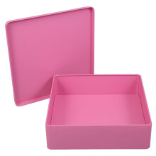 de estanho rosa para biscoitos, lanches e presentes