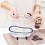 conjunto de tigela de banheira com colher para lanches 4