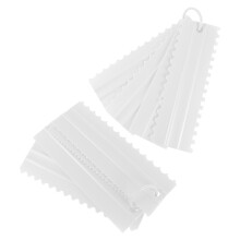 2 Sets Kuchenschaber Kunststoff Für Fondant Sahne Creme