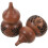 2Stk Gourde Form Aroma Perle Behälter Säckchen Holz Geschnitzt 1