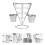 Frietjeshouder voor popcorn, kip, , dessert en – RVS 5
